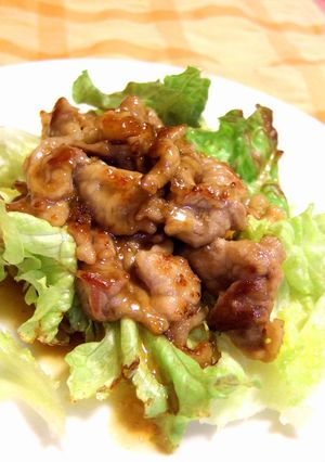 さっぱり★薄切り豚肉の甘酢焼き-レシピのメイン写真