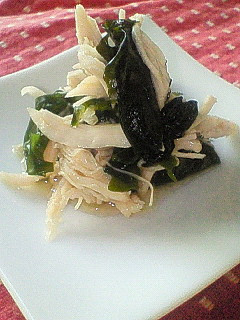 ささみとワカメの酢の物-レシピのメイン写真