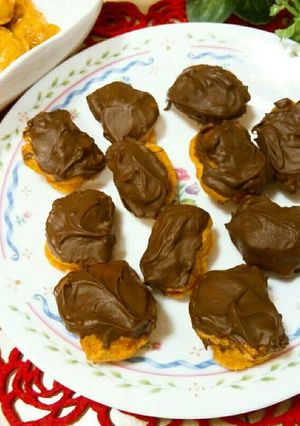 ♥チョコがけおかき♥甘い辛いはエンドレス-レシピのメイン写真