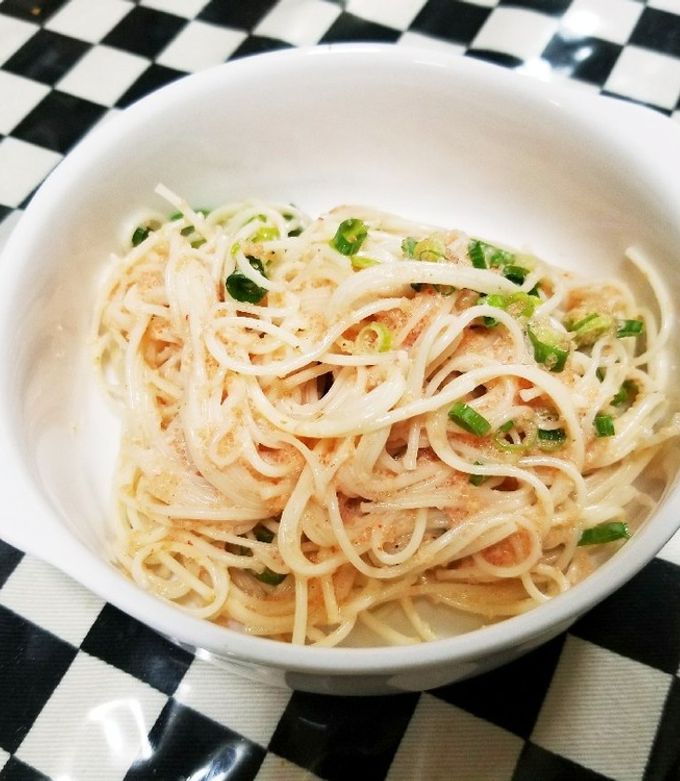 そうめんで明太パスタ風!-レシピのメイン写真