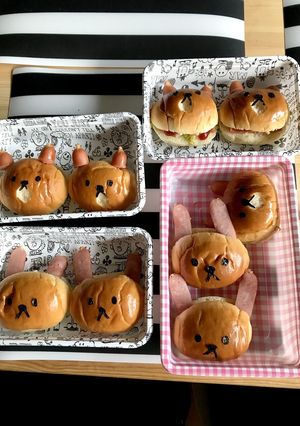 可愛いバターロールサンド-レシピのメイン写真