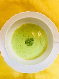 塩酒粕で旨♪ブロッコリーの茎のポタージュ-レシピのメイン写真
