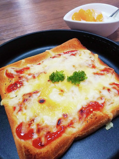 簡単朝ごはん☆具なしのピザ風トースト-レシピのメイン写真