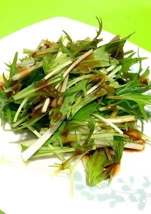 焼肉のタレかけ水菜サラダ！-レシピのメイン写真