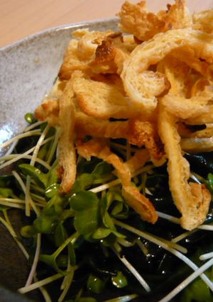 カイワレとワカメのカリカリ★ポンドレ和え-レシピのメイン写真