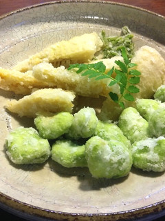 筍、空豆の唐揚げ にんにく魚醤風味-レシピのメイン写真