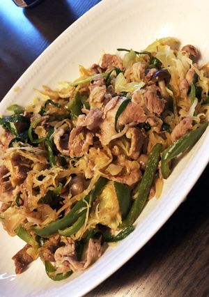 【糖質制限】キャベツでアジアン焼きそば風-レシピのメイン写真