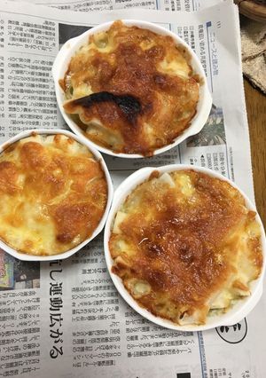 お餅入りで伸び〜る長芋と納豆グラタン-レシピのメイン写真