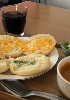 イングリッシュマフィンでチーズナン風-レシピのメイン写真