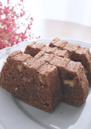 糖質オフ しっとり 胡桃ココア蒸しパン-レシピのメイン写真