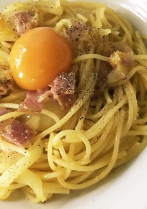 生クリーム・牛乳なし！本格カルボナーラ-レシピのメイン写真