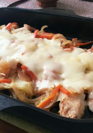 簡単ささみと白菜のチーズタッカルビ♪-レシピのメイン写真