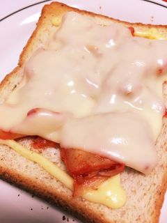 簡単3分☆キムチーズトースト-レシピのメイン写真