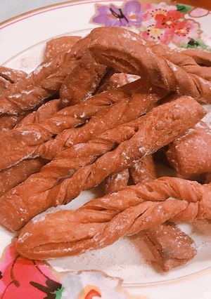 麻花風 お菓子 カリカリ☆シナモン揚げ-レシピのメイン写真