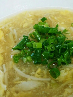 鳥むね肉茹でた残り汁で簡単蟹餡掛けスープ-レシピのメイン写真