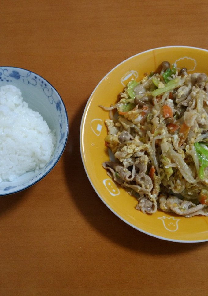 かんたん野菜炒め（卵とじ風）-レシピのメイン写真