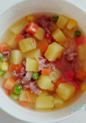 牛肉とさつまいもの煮物(パクパク期)-レシピのメイン写真