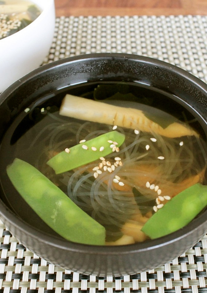 簡単♪たけのこと春雨のわかめスープ-レシピのメイン写真