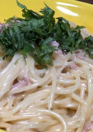 いかの塩辛のクリームパスタ-レシピのメイン写真