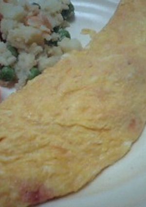 材料２つだけ。明太子オムレツ-レシピのメイン写真