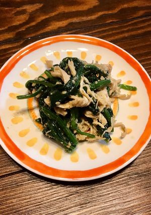 超簡単！ささみとほうれん草のごま和え-レシピのメイン写真