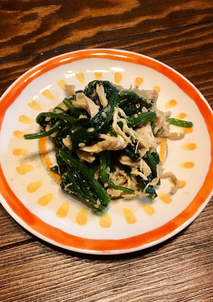 超簡単！ささみとほうれん草のごま和え-レシピのメイン写真