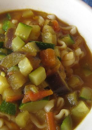 夏野菜カレーうどん-レシピのメイン写真