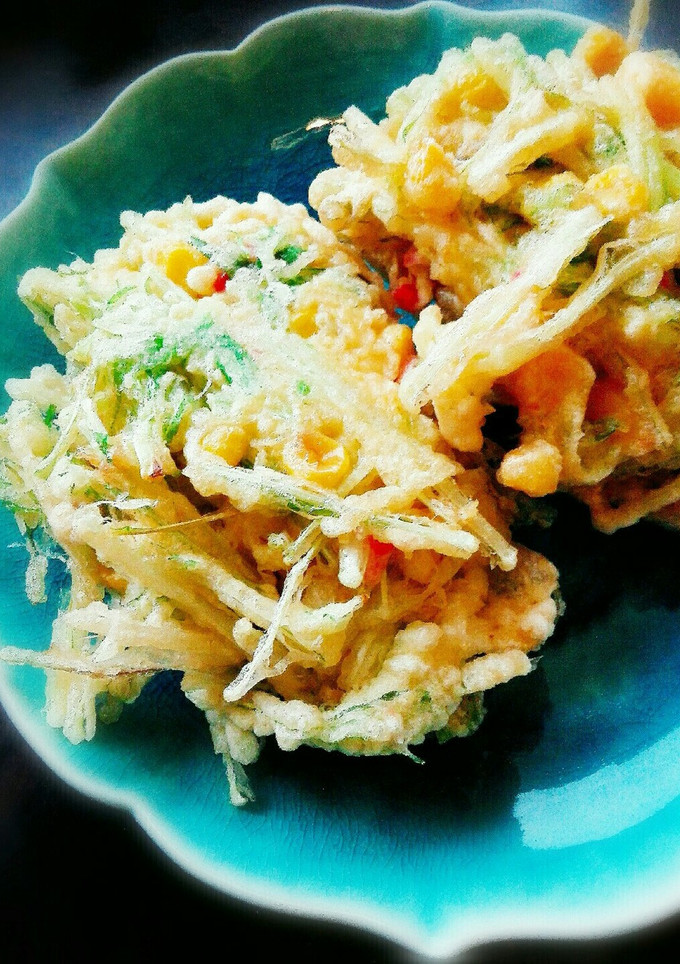ほんのり甘い、水菜とコーンのかき揚げ。-レシピのメイン写真