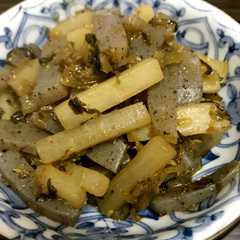 こんにゃく大根 高菜辛炒め-レシピのメイン写真