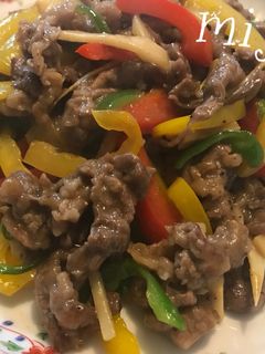簡単☆牛切り落とし肉で青椒肉絲☆-レシピのメイン写真