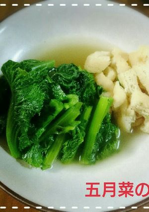 【田舎野菜】五月菜の煮浸し-レシピのメイン写真