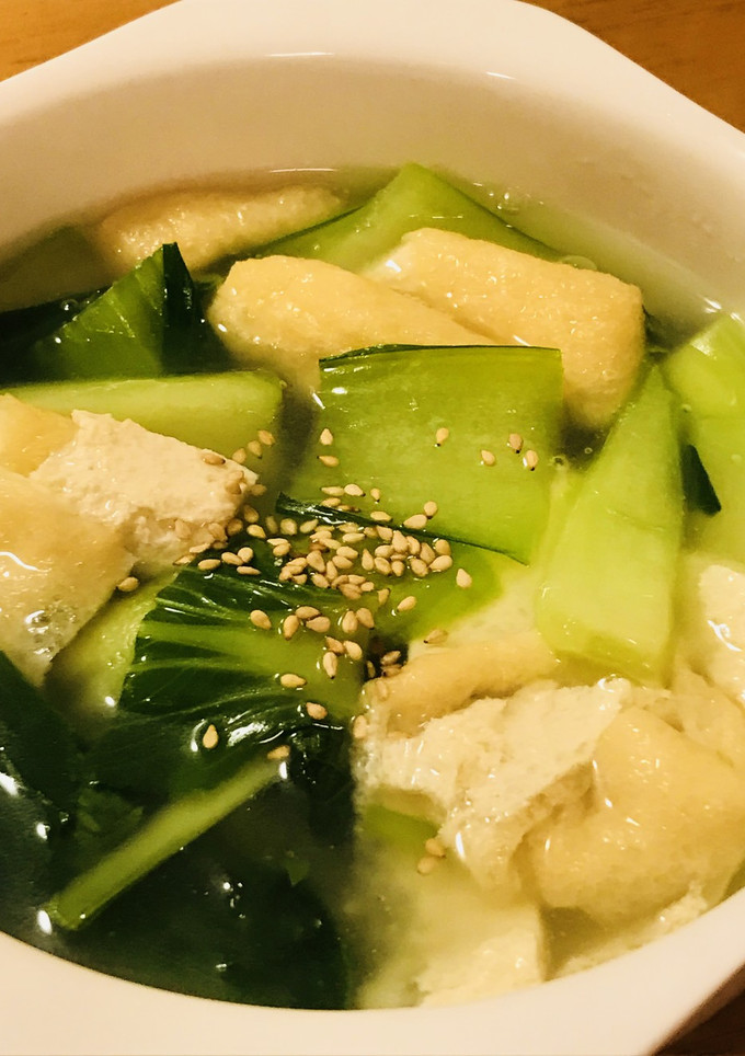 チンゲン菜と薄揚げのとろりあっさりスープ-レシピのメイン写真