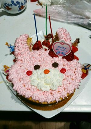子供が喜ぶ簡単ウサギのケーキ❤-レシピのメイン写真