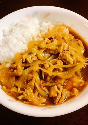 豚バラと玉ねぎの和風カレー-レシピのメイン写真