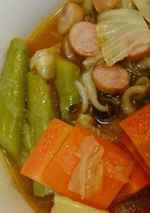ウインナーと野菜のケチャップ煮-レシピのメイン写真