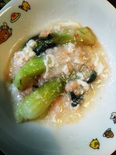 チンゲン菜の中華風カニあんかけ-レシピのメイン写真