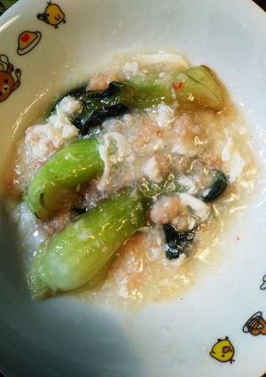 チンゲン菜の中華風カニあんかけ-レシピのメイン写真