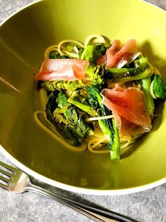 菜花と生ハムの春パスタ-レシピのメイン写真