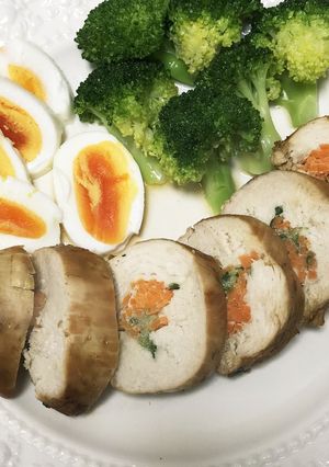 ノンオイル！ヘルシー鶏むね肉の野菜ロール-レシピのメイン写真