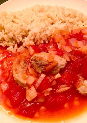 ご飯とワンプレートに◎豚肉のトマト煮込み-レシピのメイン写真