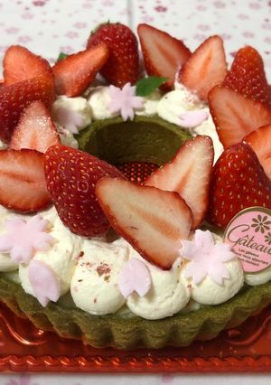 *春のお祝い*リースタルト-レシピのメイン写真