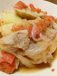 新じゃがと新玉ねぎとトマト蒸し-レシピのメイン写真