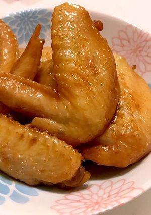 フライパンで手羽先の旨うま甘辛煮♪-レシピのメイン写真