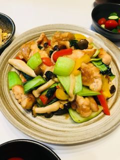 鶏むねとチンゲンサイの中華炒め-レシピのメイン写真