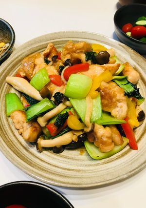 鶏むねとチンゲンサイの中華炒め-レシピのメイン写真