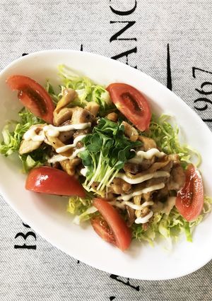 春キャベツde鶏の照り焼きおかずサラダ♪-レシピのメイン写真
