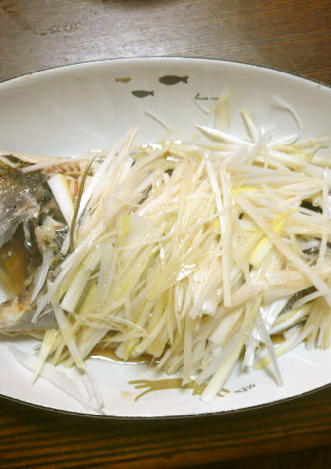 ネギたっぷりイサキの酒蒸し-レシピのメイン写真