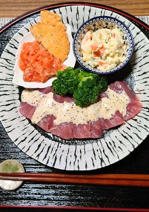 ヨウサマの減塩マグロのカルパッチョ-レシピのメイン写真