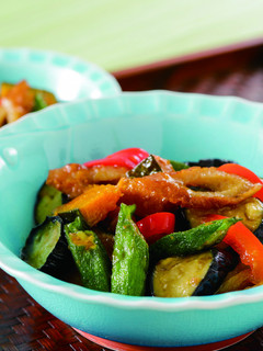 夏野菜とちくわの揚げびたし-レシピのメイン写真