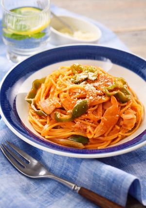野菜ジュースで絶品！ワンポットナポリタン-レシピのメイン写真